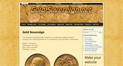 Desktop Screenshot of gold-sovereign.net